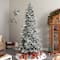 9.5ft. Pre-Lit Flocked Manchester Spruce Artificial Christmas Tree, 650 Lights